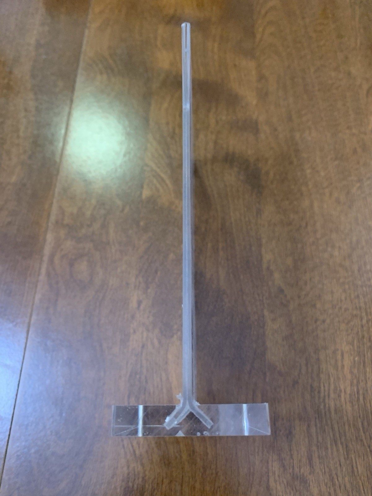 Set of 3 Clear Acrylic 4×6 Sign Holders – Vertical T-Shape Tabletop Frames NEW