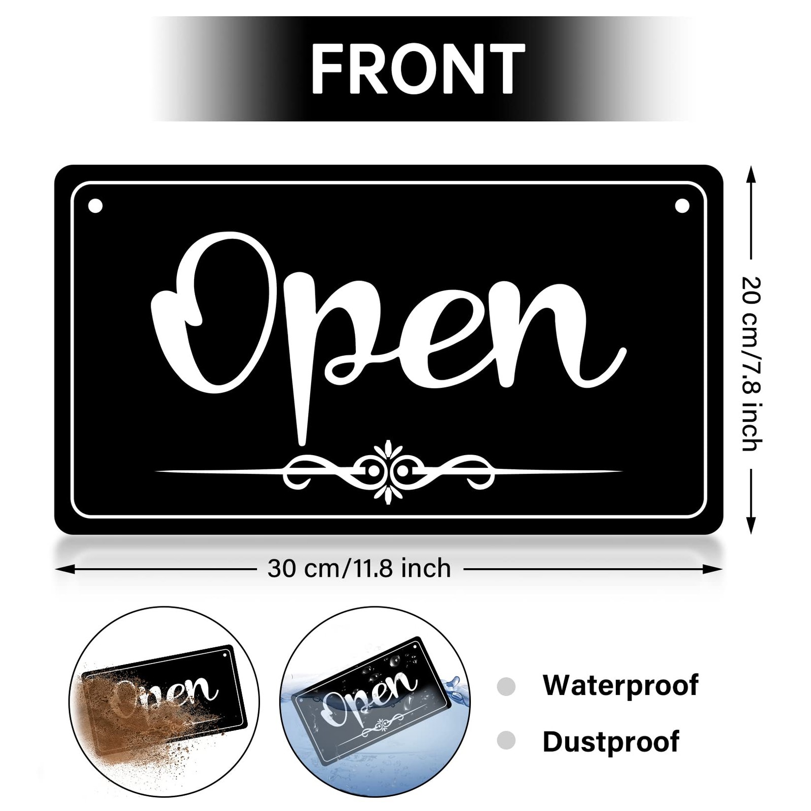 Open Signs Double Sided Open Closed Sign Business Hours Sign Hanging Business Op
