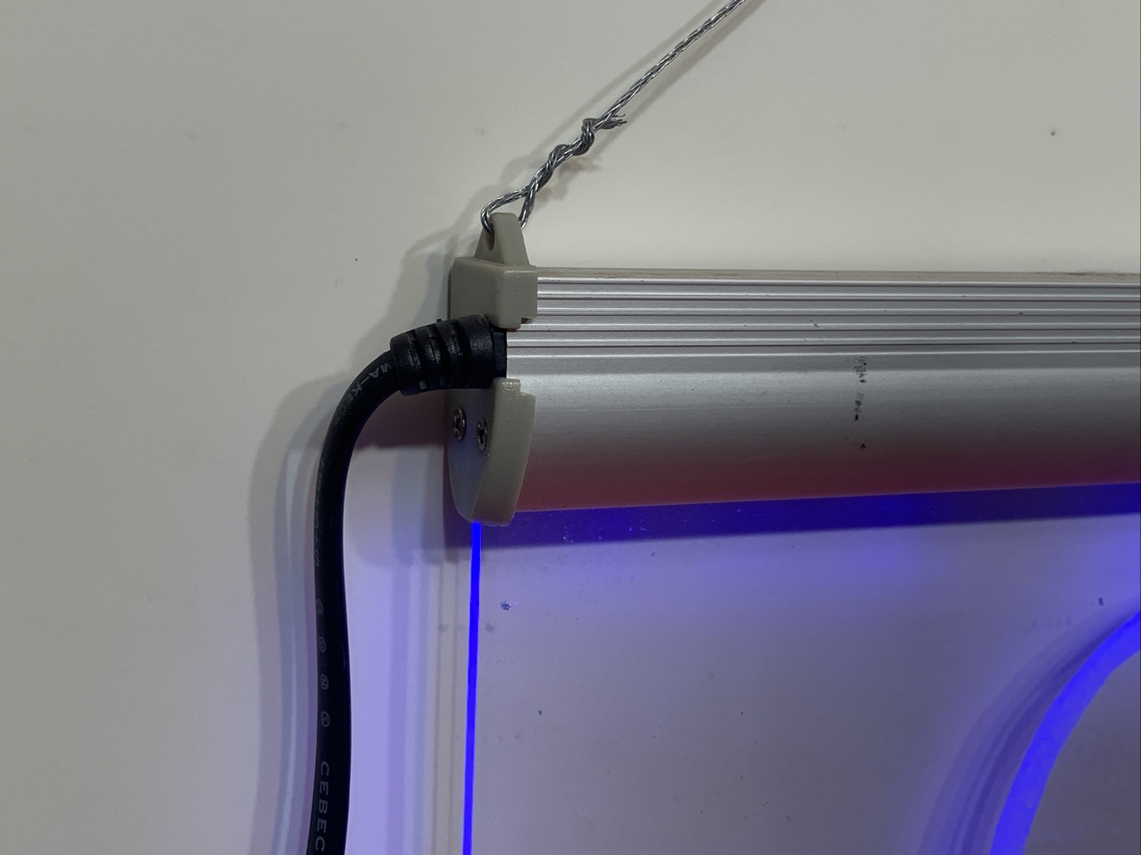 Metal Mulisha LED Light Up Sign Lamp Acrylic Blue Color Electric