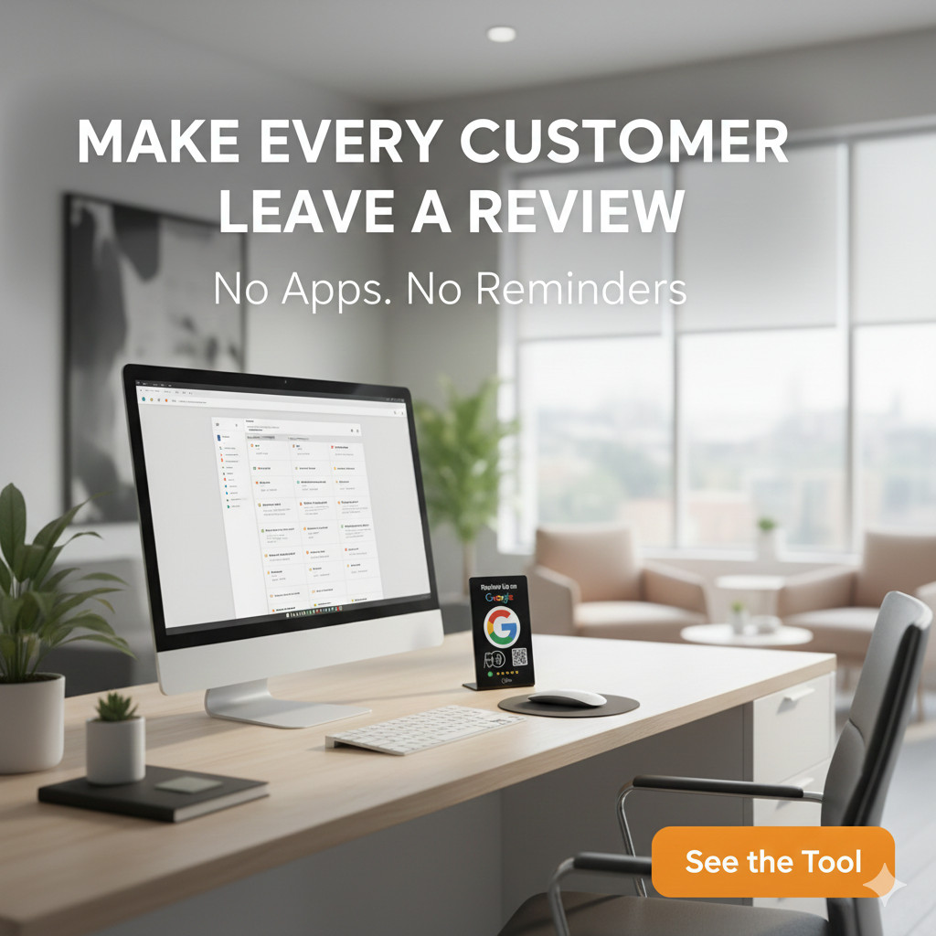 Google Review Stand Tap Tap for Instant Reviews – All Phones Compatible (BLACK)