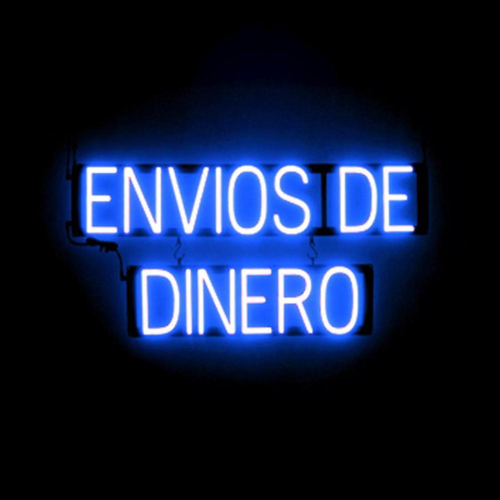SpellBrite ENVIOS DE DINERO Sign | Neon Sign Look, LED Light | 31.0″ x 15.0″