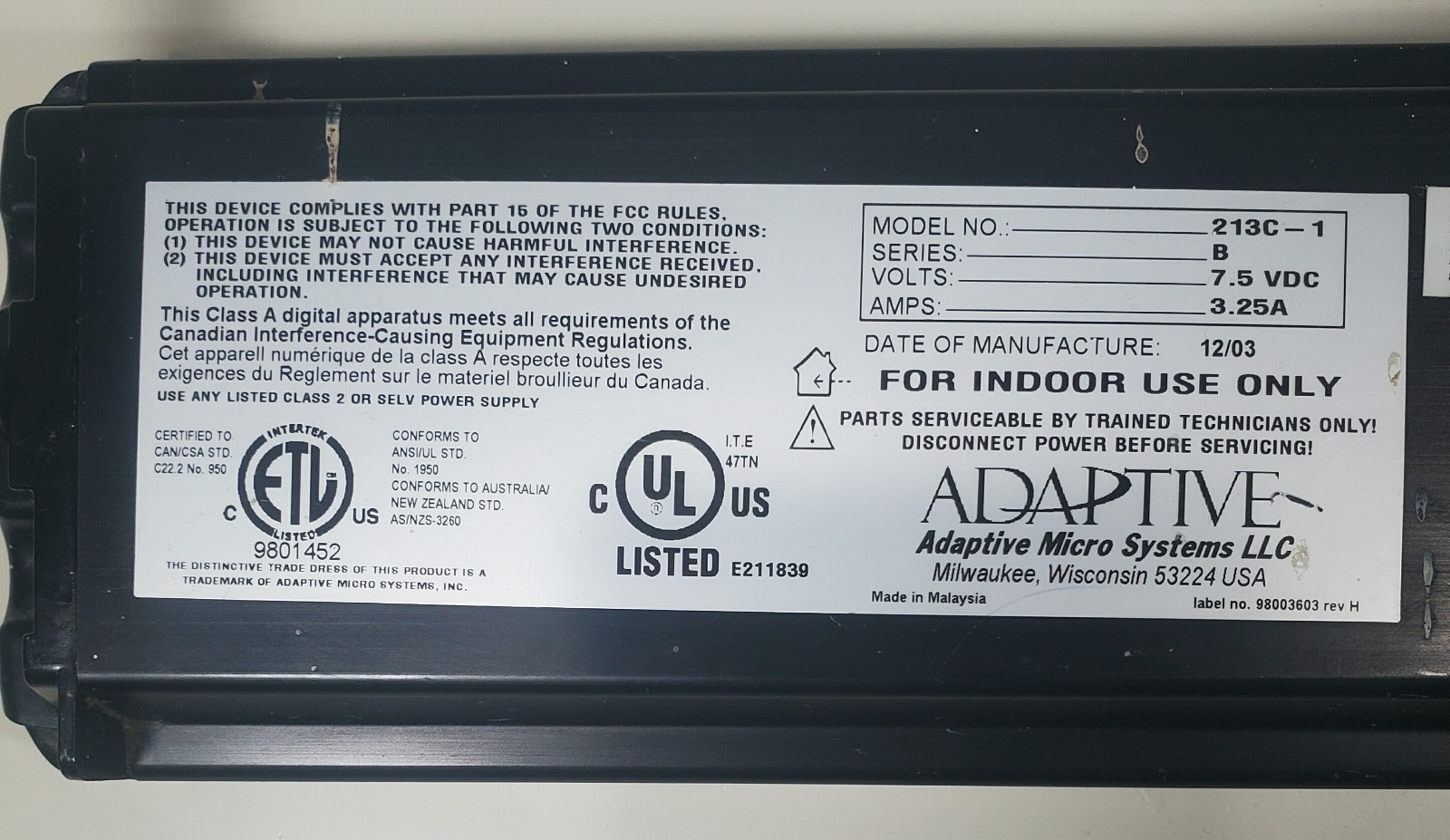 Adaptive Micro Systems 213C-1 Digital Animated LED Sign Beta Brite 24-inch