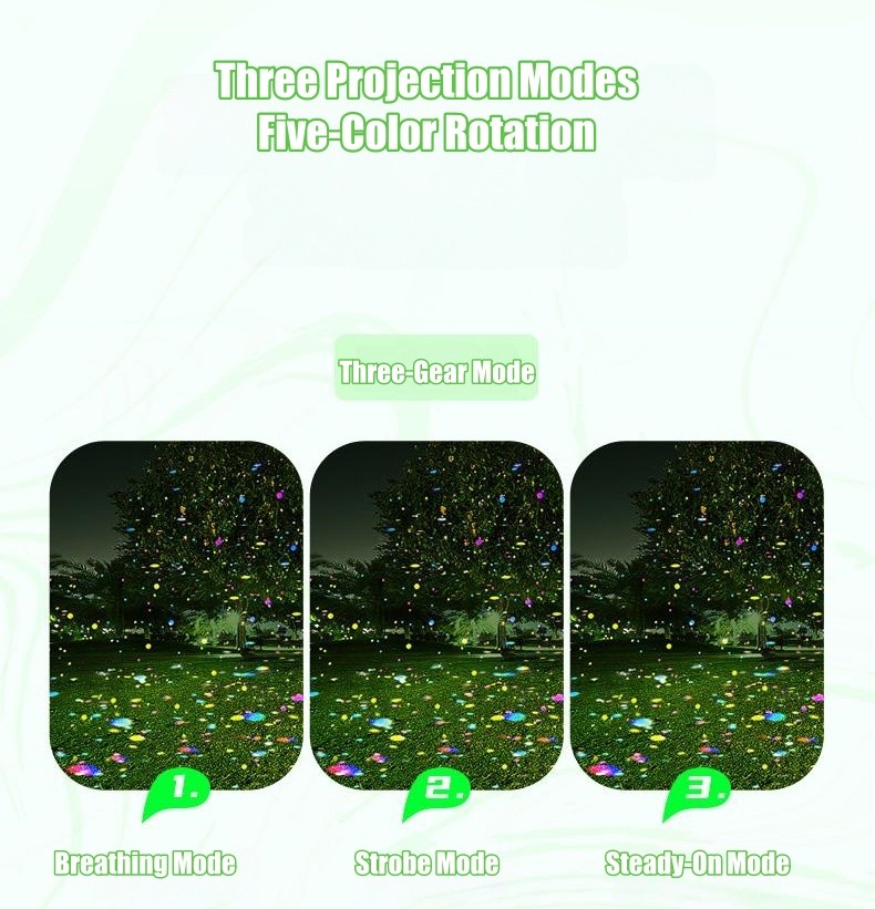50W Outdoor Dynamic Firefly Laser Starry Sky Projection Light Garden Landscape