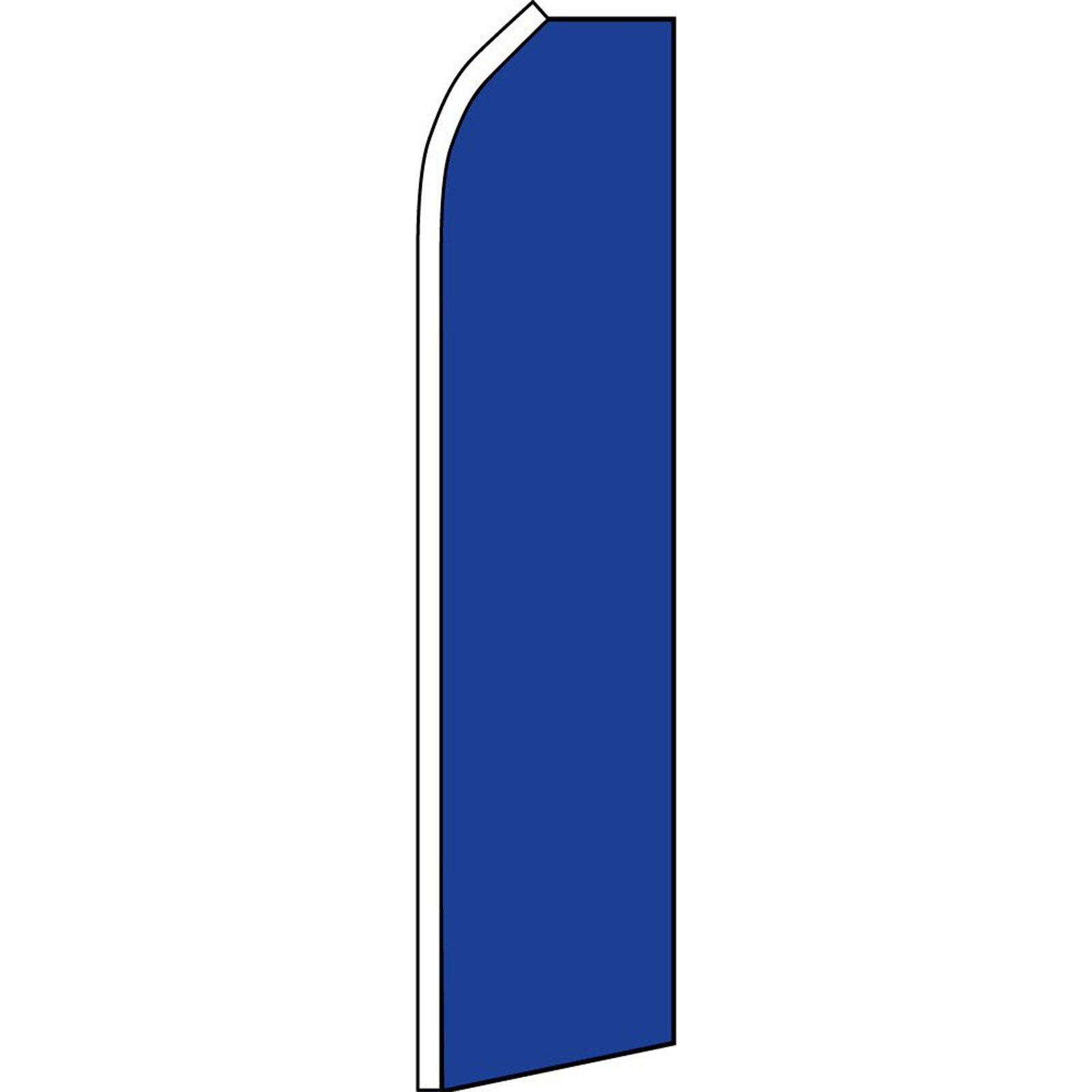 Solid Dark Blue 2 1/2 ft X 11 1/2 ft Swooper Flag