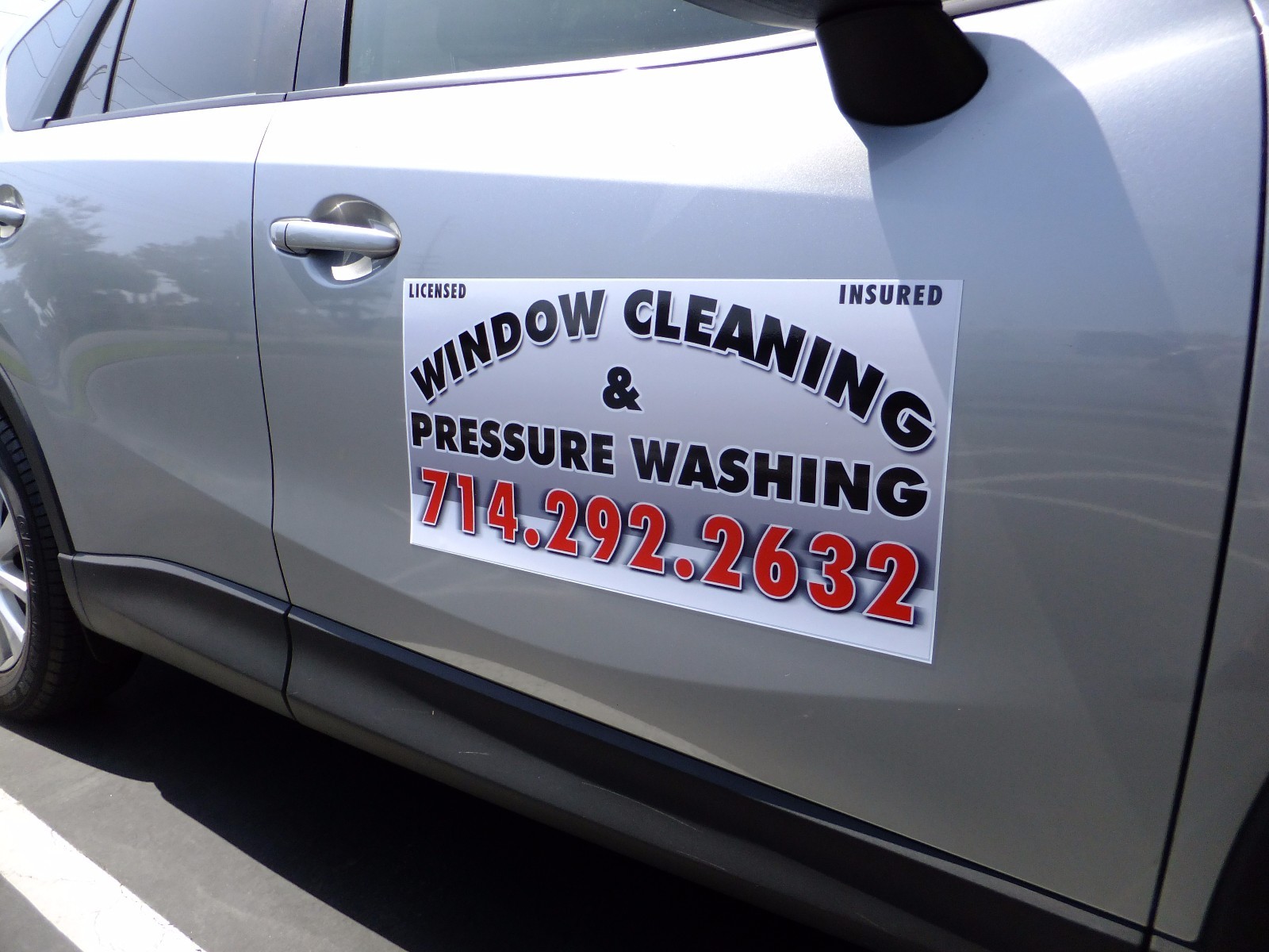 Car Magnets with Custom Graphics Door Signs Outdoor Pair Set 24″ X 12″ each