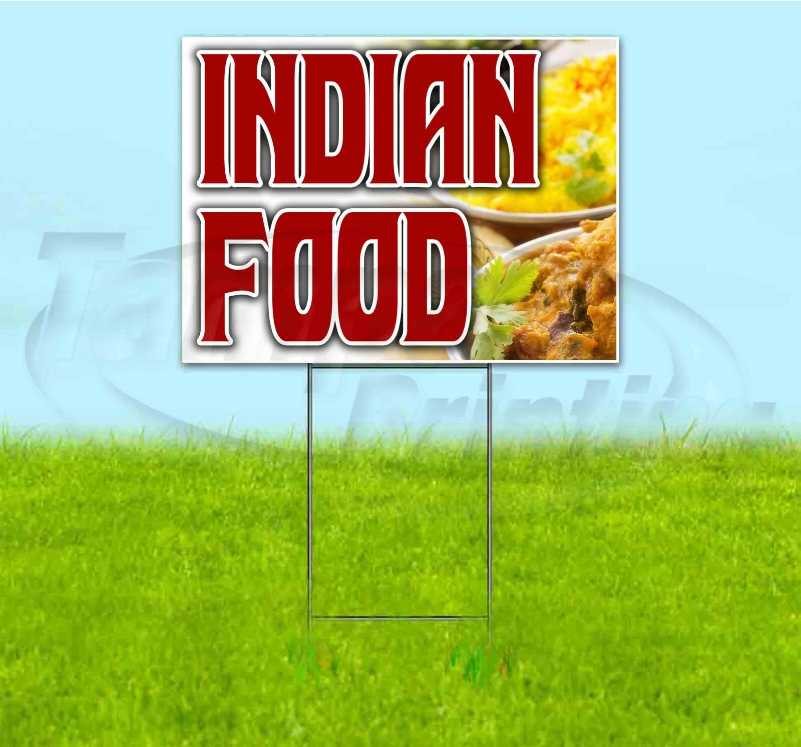 KEBAB 18×24 Yard Sign WITH STAKE Corrugated Bandit USA BUSINESS FOOD