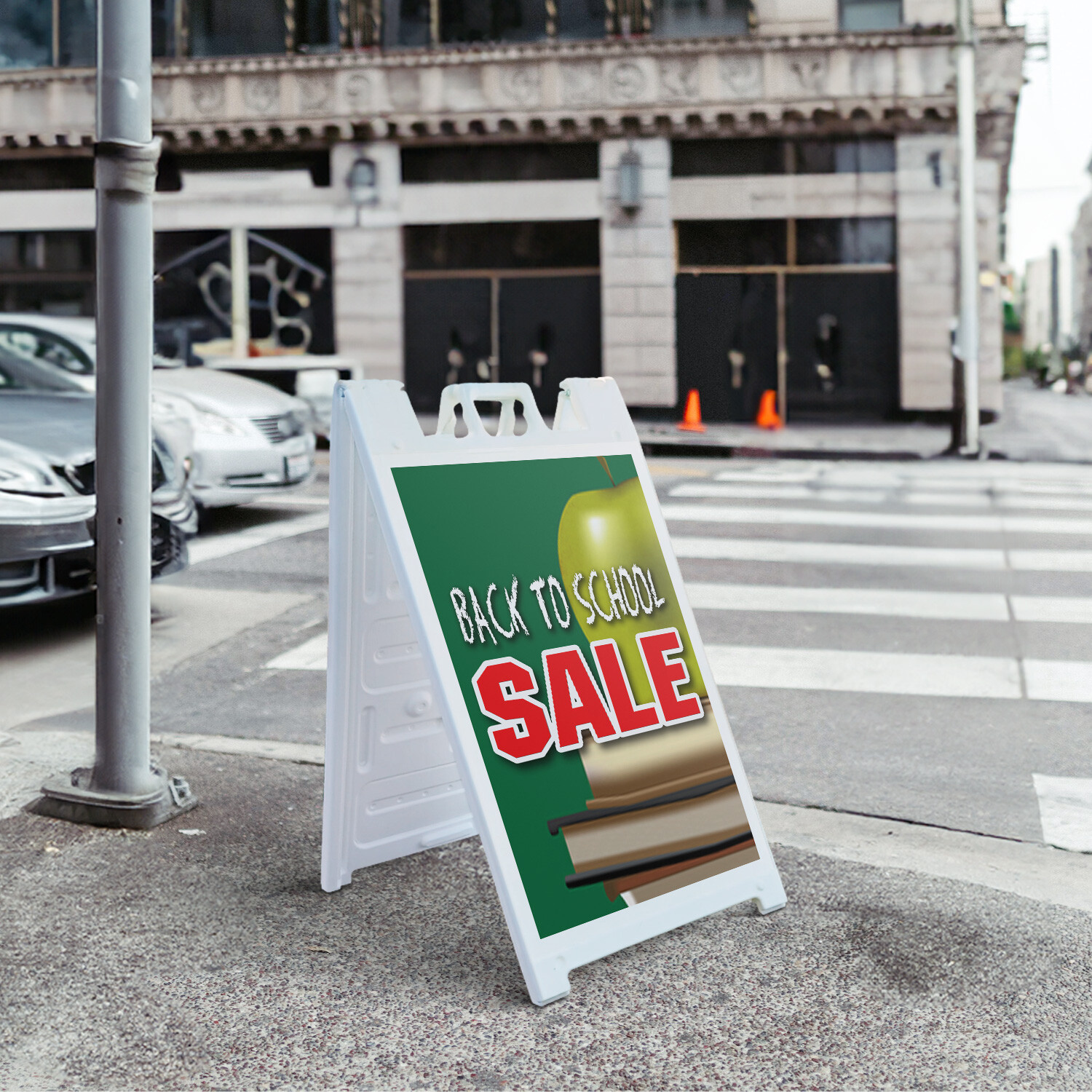 A-frame Sidewalk Back To School Sale 24″ x 36″ Double Sided A-Frame Sidewalk Sig