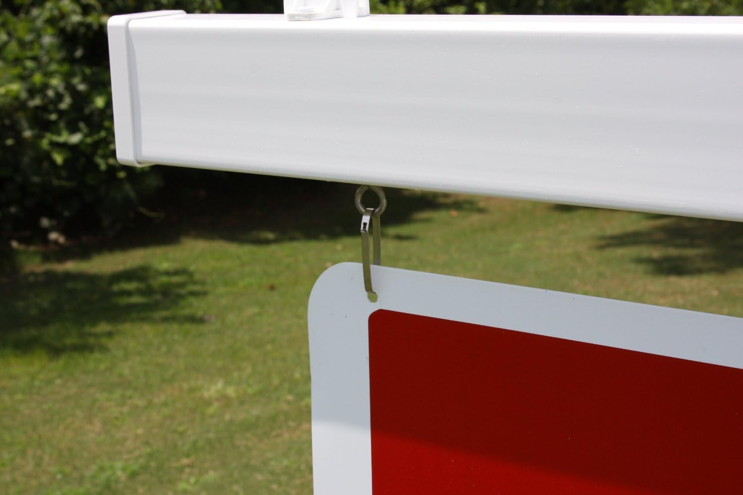 Vinyl PVC Real Estate Sign Post – White – 6′ Tall Post