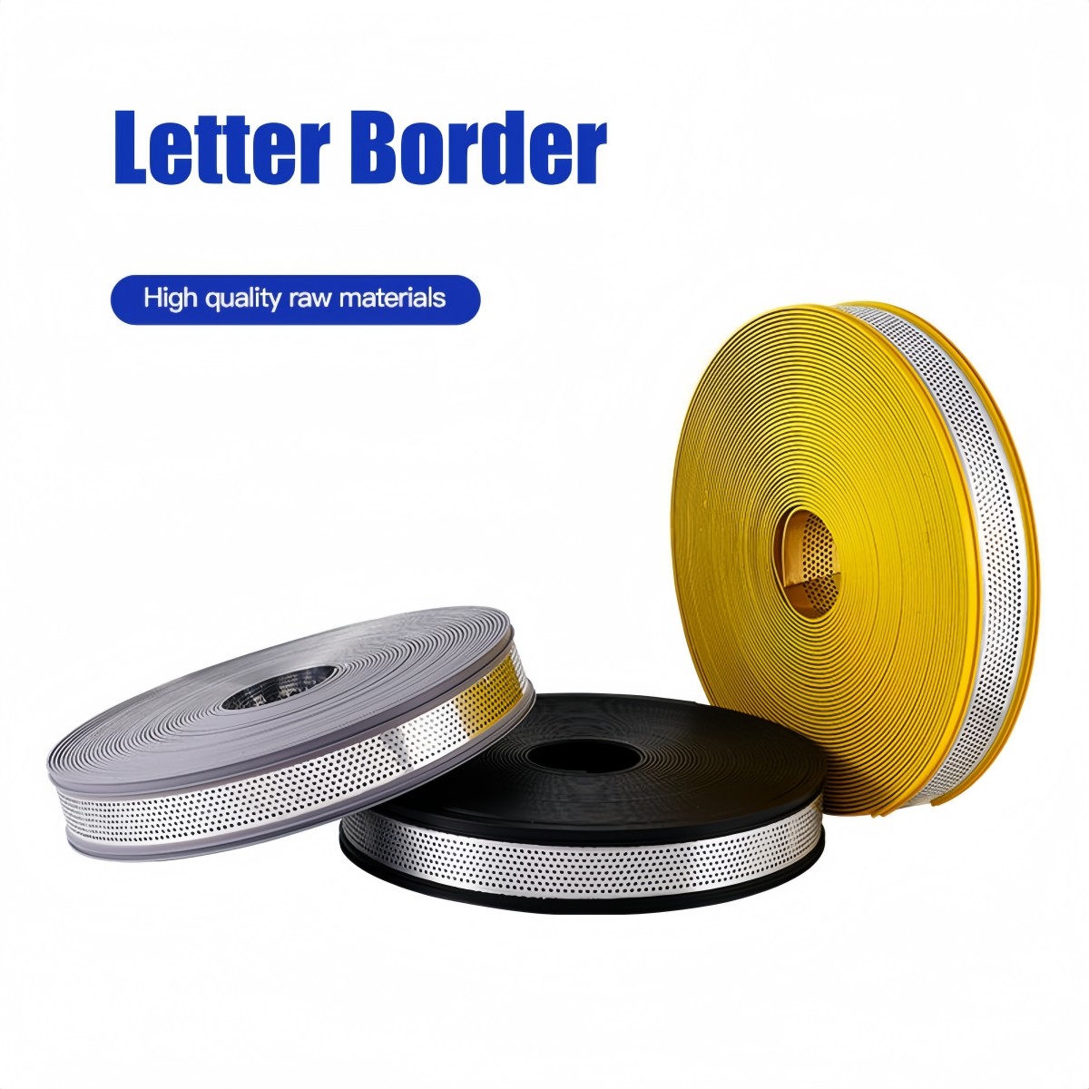 108ft Aluminum Coils for Channel Letter w/ Perforated Punching Trim Cap w/ Edge
