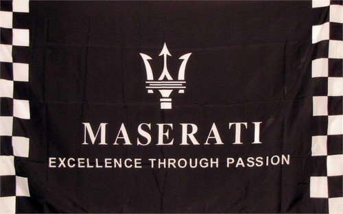 Maserati Checkered Logo Auto Dealer Banner Flag Sign