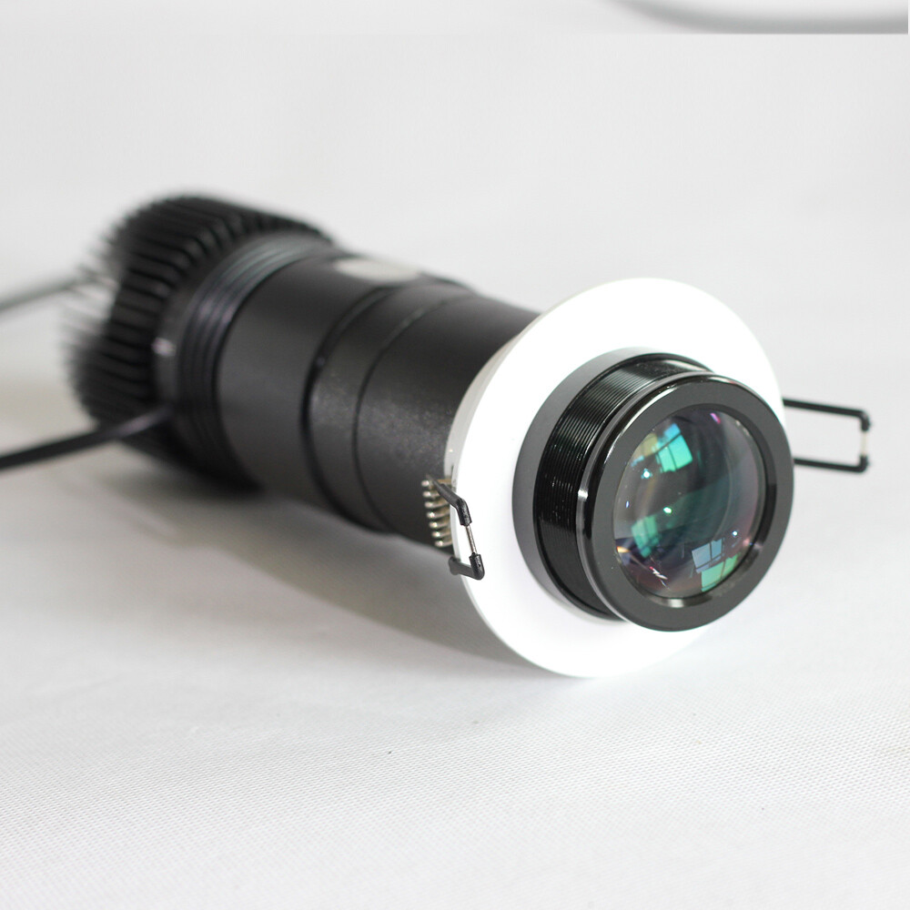 10W Embedded Black Desktop or Mountable LED Gobo Projector Advertising Logo lamp