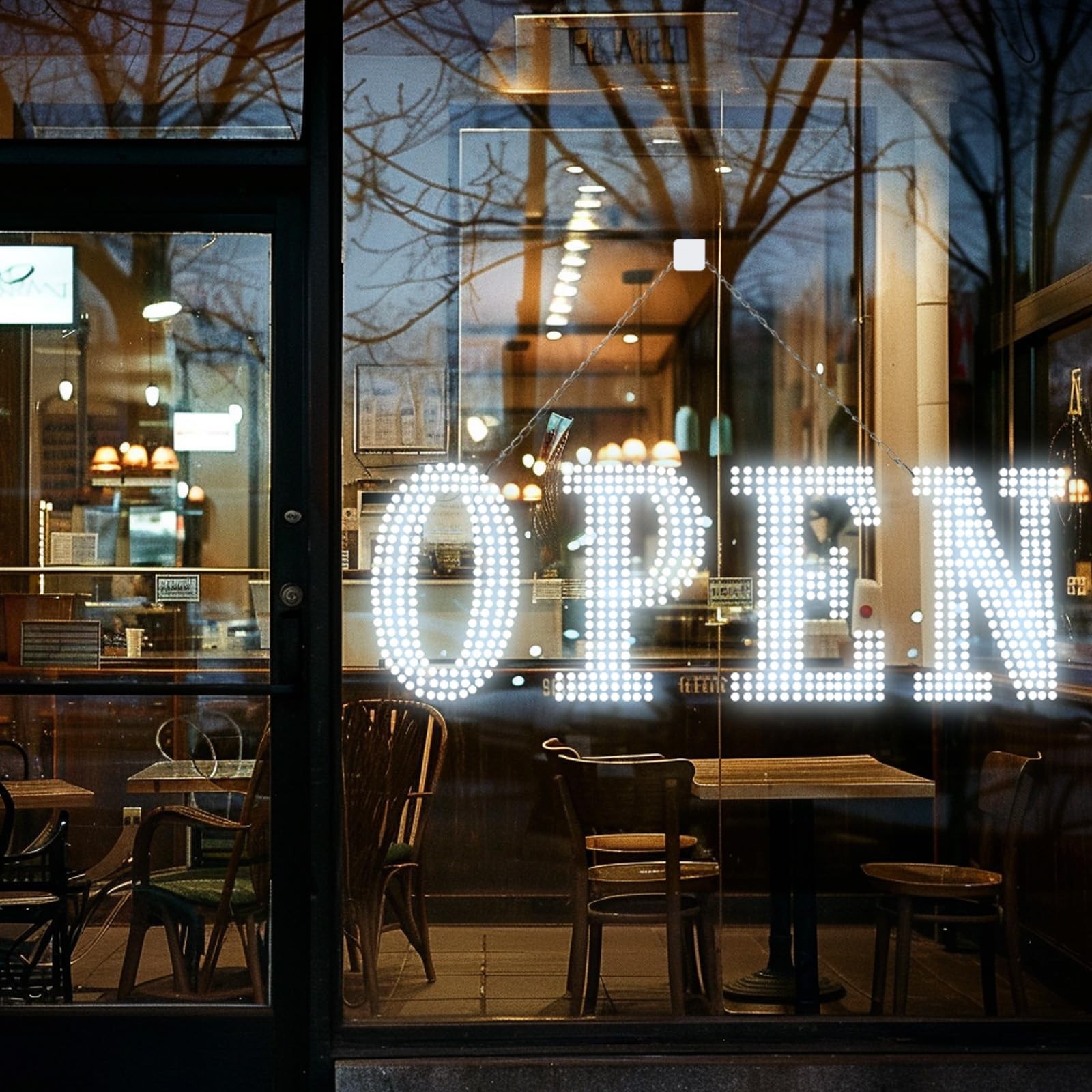 LED Open Signs for Business, 30” x 10″ Large Bright Flashing Open Sign with …