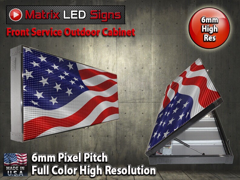 LED Sign Outdoor Full Color 2 Sided LED Programmable Message Digital Sign P6