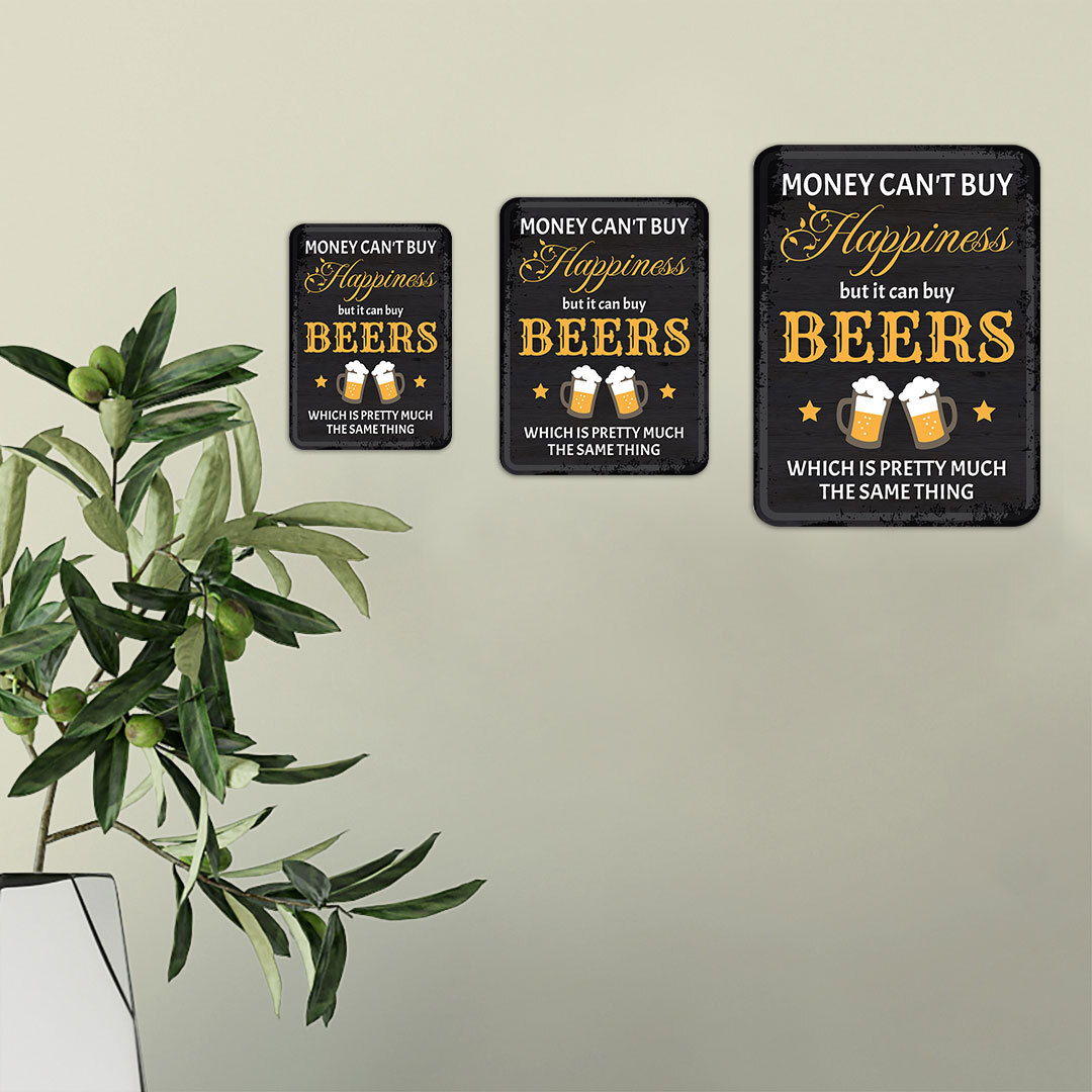 Portrait Round Plus Money Can’t Buy Happiness But It Can Buy BEERS Which….