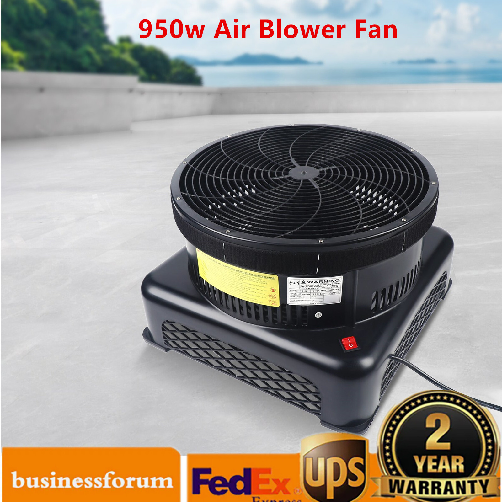 18Inch Air Blower for Inflatable Tube Man Tall Sky Dancers 950W Blower Fan