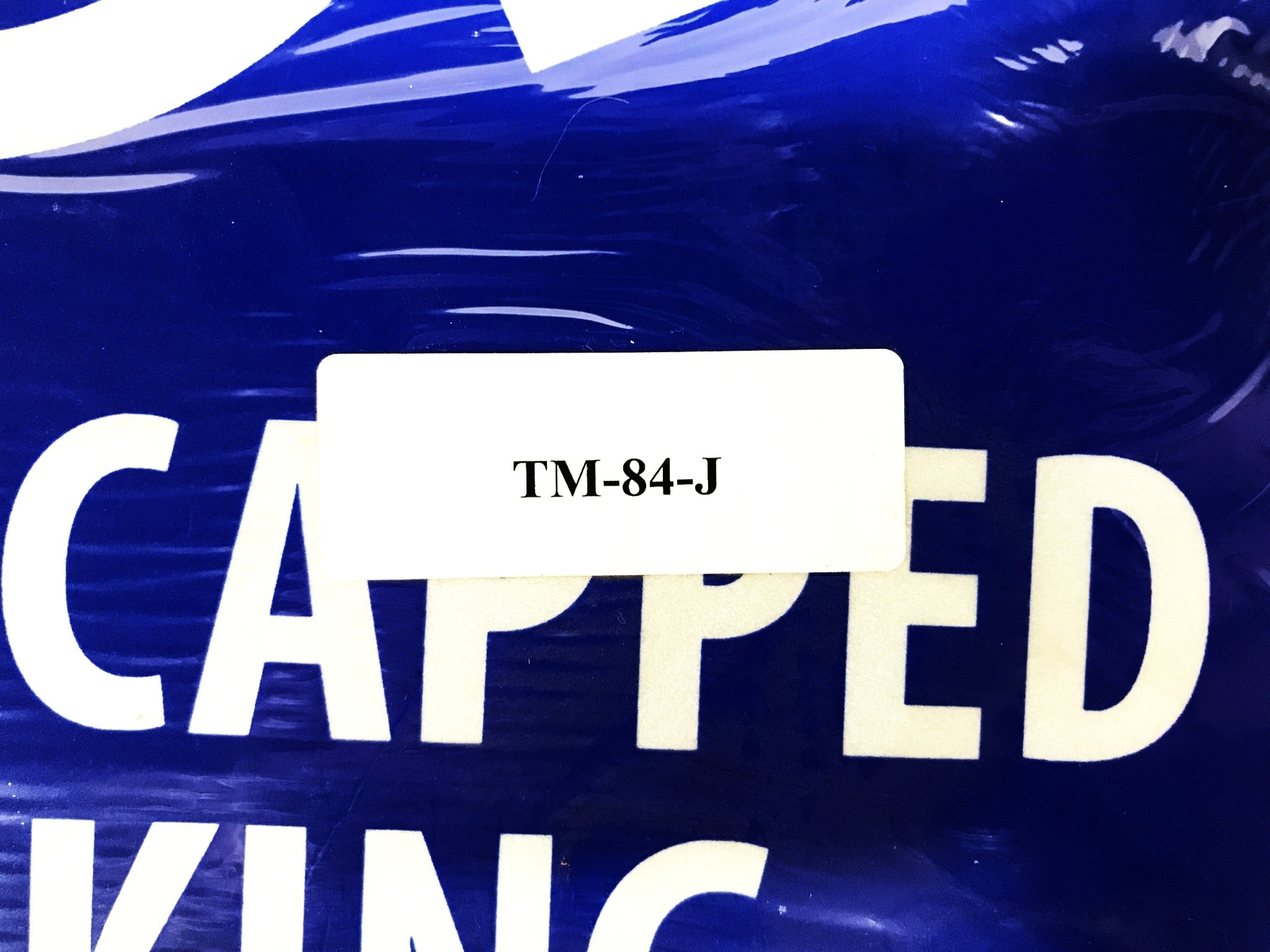 MFC Reflective “Handicapped Parking Permit Required” Parking Sign TM-84-J NOS