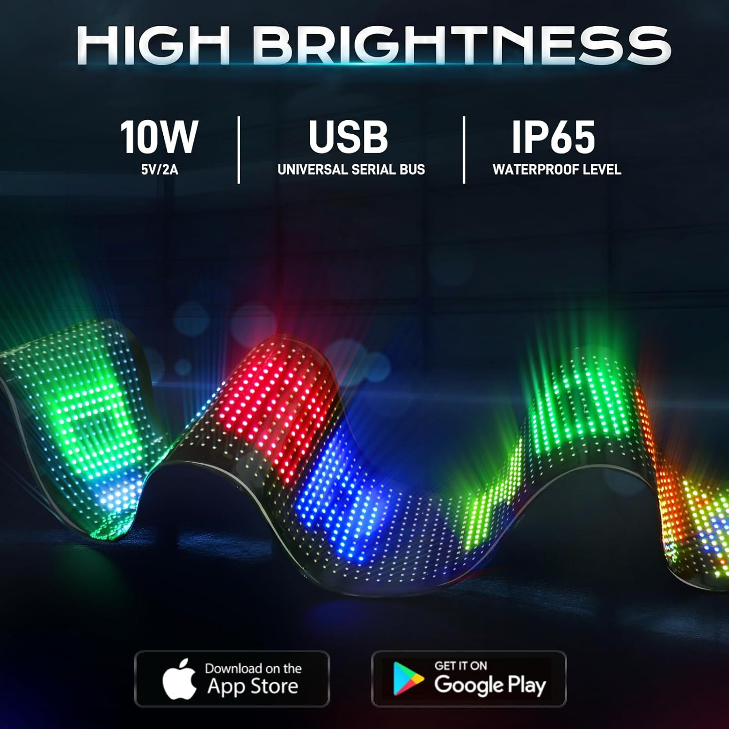 58”X8” Large Multiple Programmable LED Sign, Full Color Bright Scrolling LED S