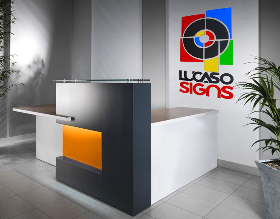Wall Signs and Logos for receptions, Lobby, Offices Custom indoor and outdoor