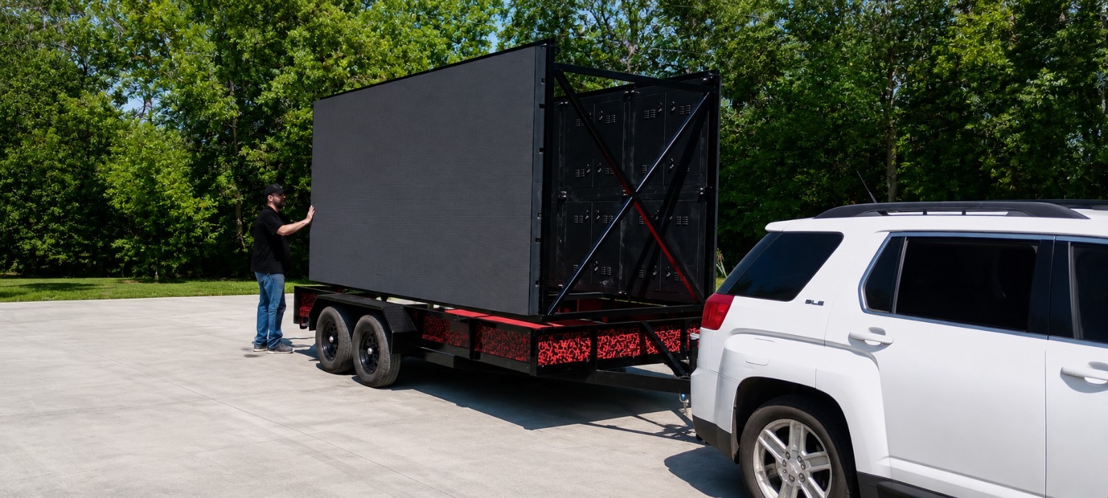 Custom Portable Double-Sided LED Video Trailer – 12’6″ x 6’3″