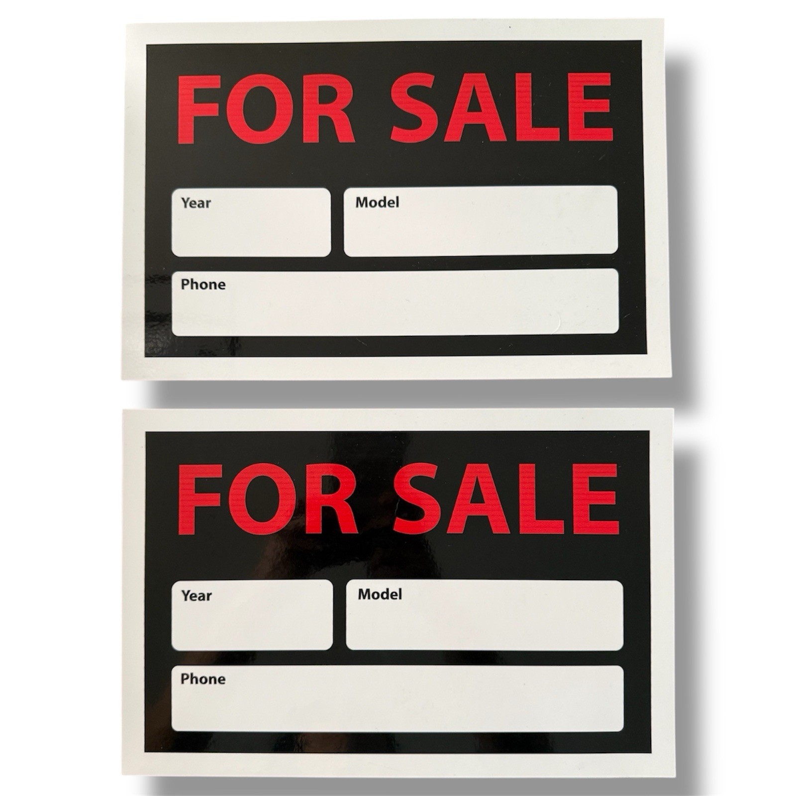8 in. x 12 in. Magnetic Auto for Sale Sign (Set of 2)