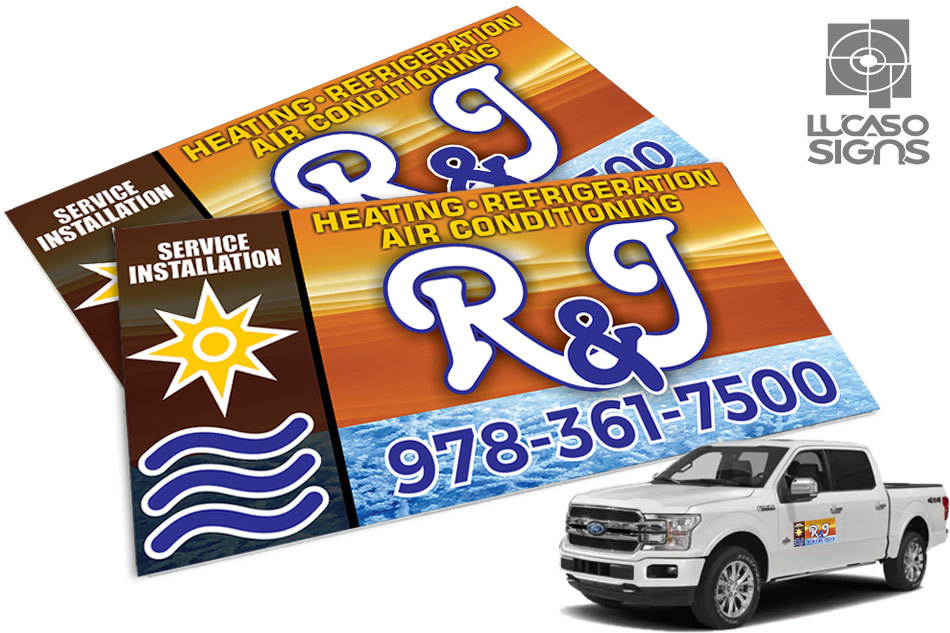 Custom Car Magnets Full Color Graphics Door Signs Set of 2 (24 Inch x 12 Inch)