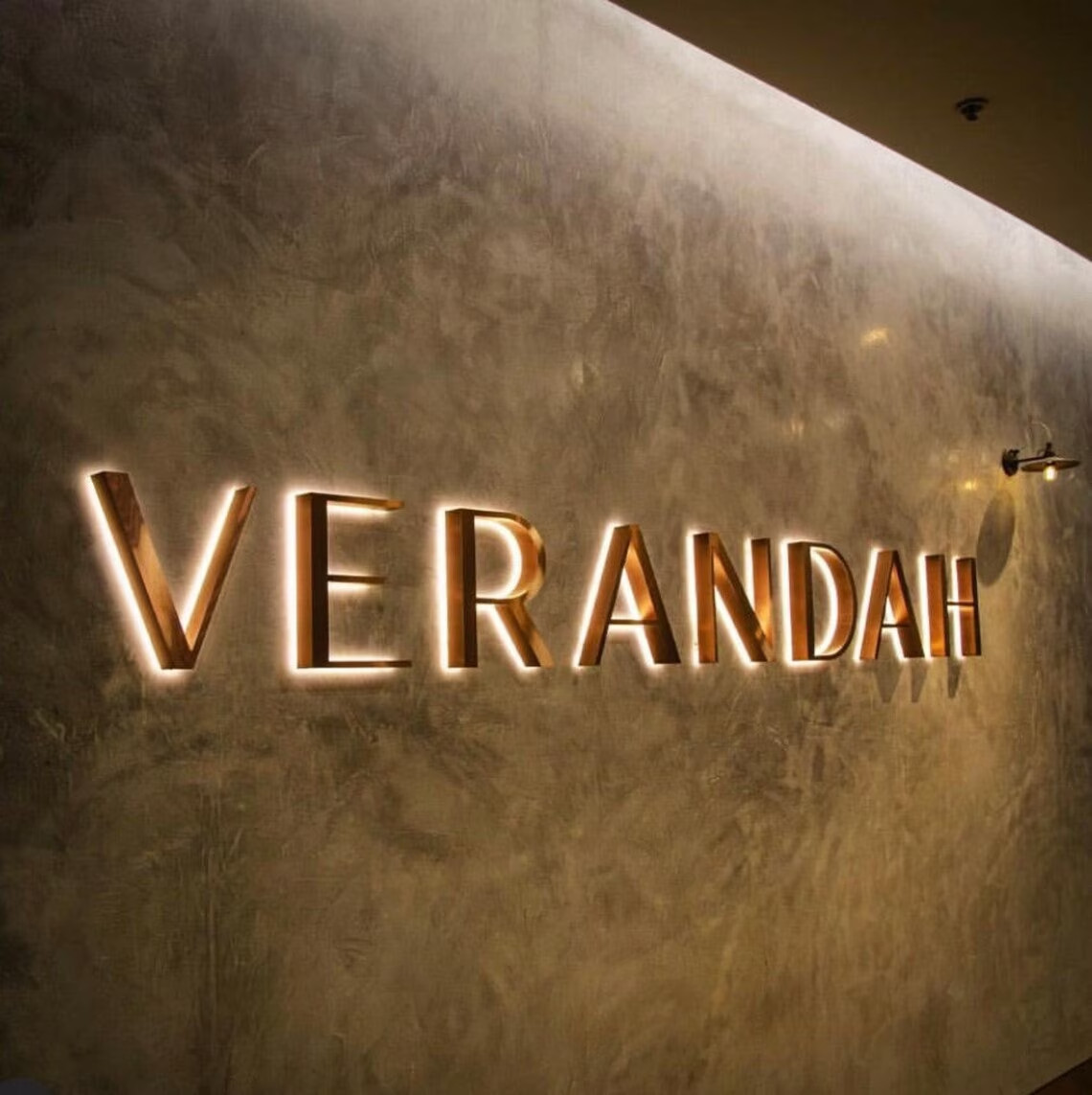 Metal 3D Back lit LED Storefront Business Logo Back light Custom 3D Letter Signs