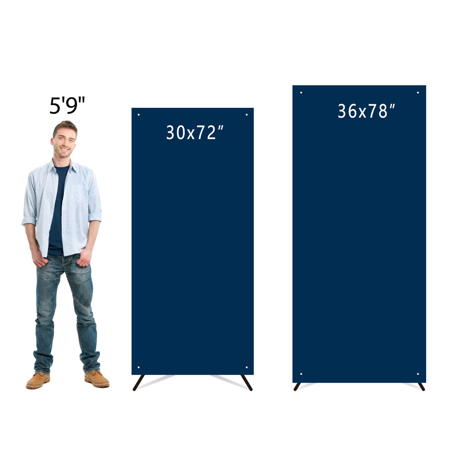 Anley Custom X-Stand Banners & Signs Customize Banner for Trade Show and Display