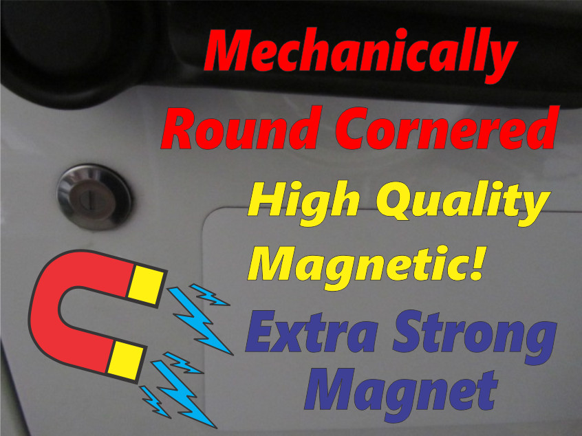 FIRE Red with White Text Vehicle Magnetic Sign 3″x12″ for Car Truck Van SUV