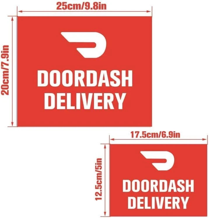 3 Pack Magnets Car Vehicle DoorDash Delivery Driver Signs – Magnetic Delivery…
