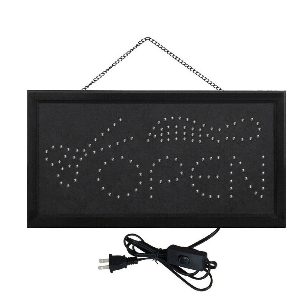 LED Bright Neon Light OPEN Business Signs Animated Motion w/ ON/OFF Store