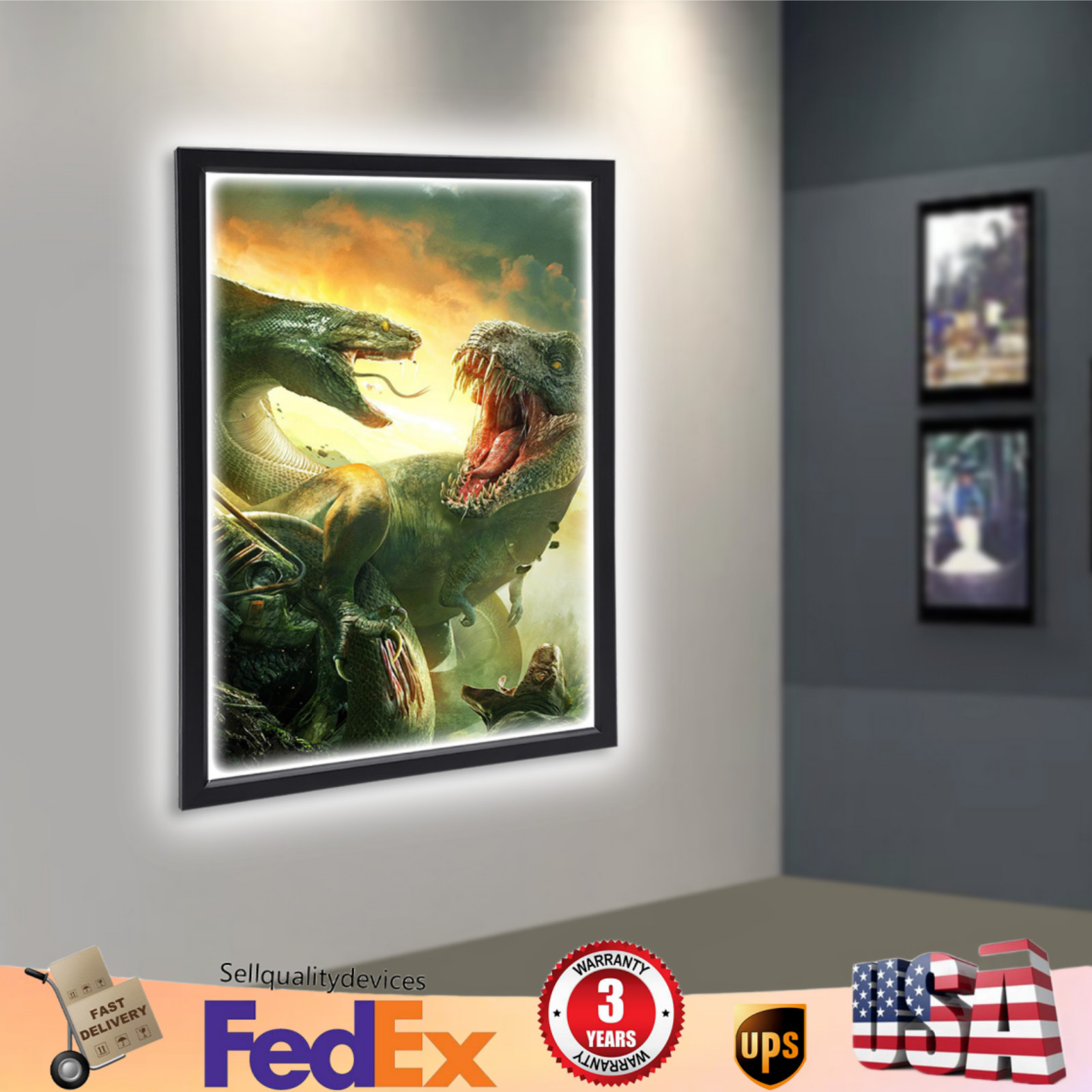 18″x24“ LED Light Box Backlit Movie Poster Art Picture Frame Advertising Display