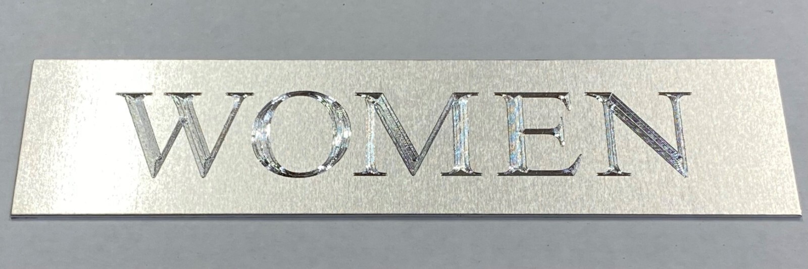 Engraved 10×2 8×2 Custom Name Plate Office Wall Door Desk Metal Sign Plaque