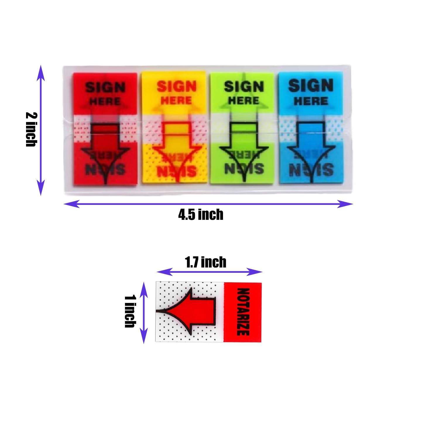 400PCS Sign Here Tabs – Arrow Labels Stickers Adhesive Sign Here Stickers Tabs S