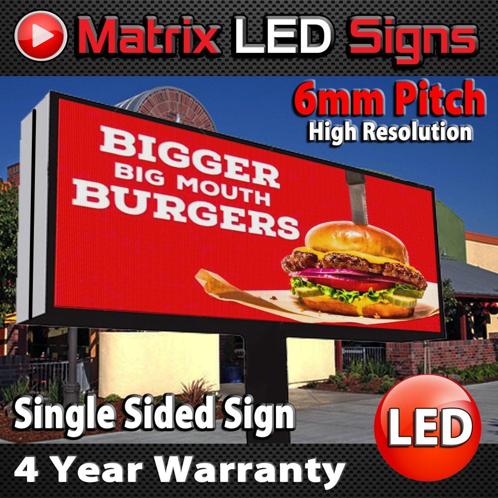 LED Sign Outdoor Single Sided LED Programmable Message Center 1 Sided Sign P6