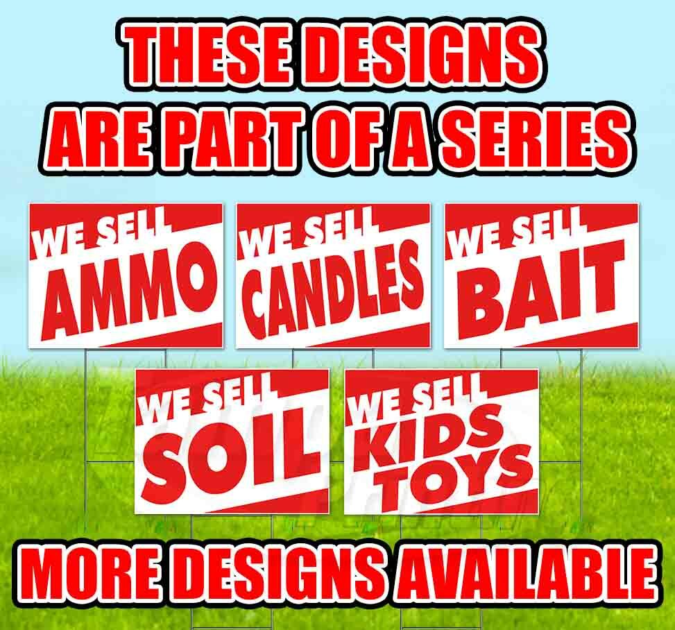 WE SELL HOUSES Yard Sign Corrugated Plastic Bandit Lawn Decoration USA