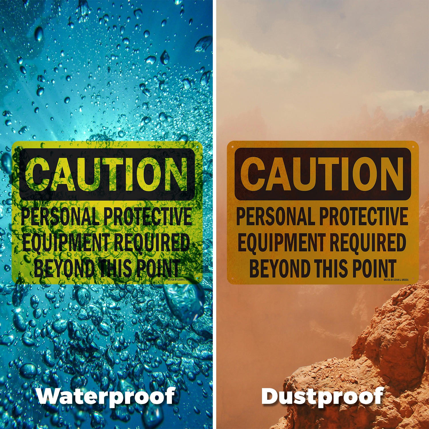 Personal Protective Equipment Required Beyond This Point OSHA – 5 or 10 Pack