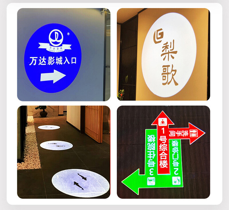 Customizable 200W Led Logo Projector Rotating Waterproof Gobo Light for Store AD