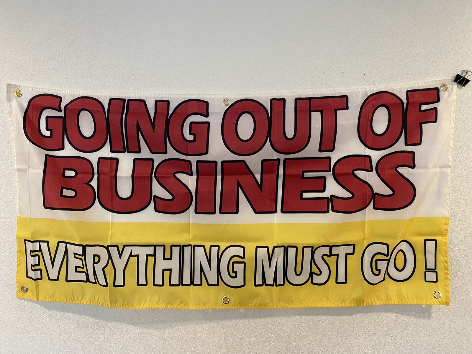 2 Pack 2×4 ft Going Out of Business Everything Must Go Banner Polyester Fabric