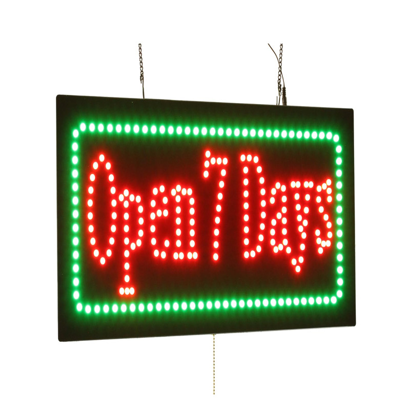 Open 7 Days Sign 24X12 60X30Cm Topking Led Neon Florescent Signage Signboard