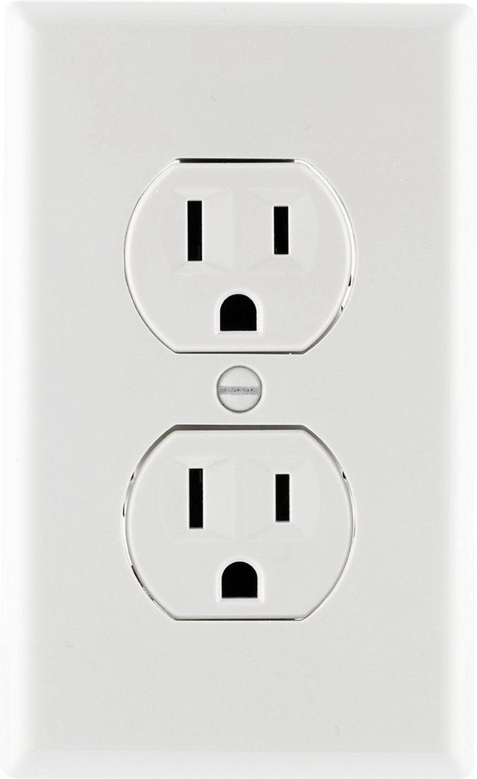 GE Duplex Wall Outlet, 2 Grounded Outlets, White, 1 Pack | Pressure Lock Term…
