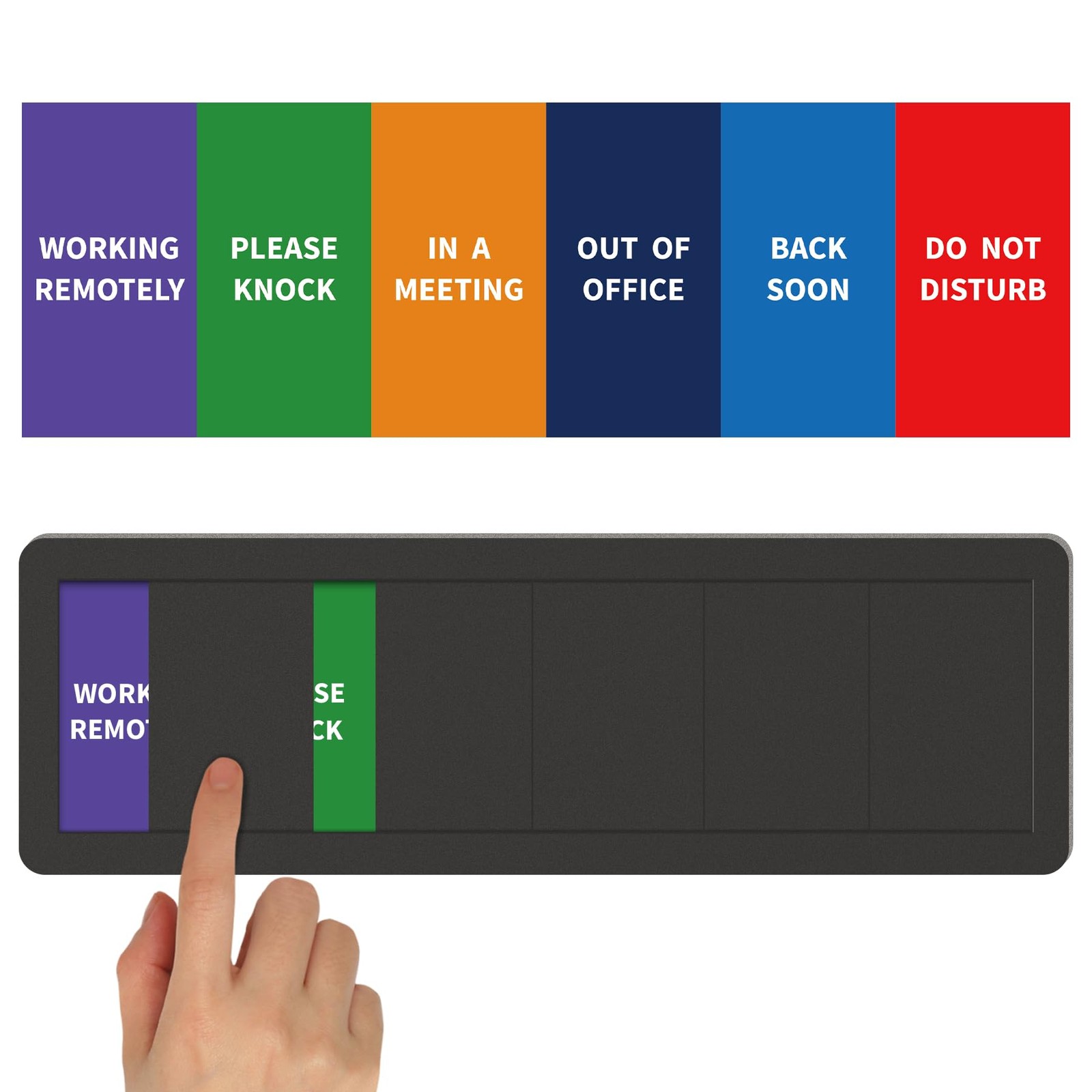 Office Door Sign-6 Options Door Signs for Office In A Meeting Sign/Out Of Off…