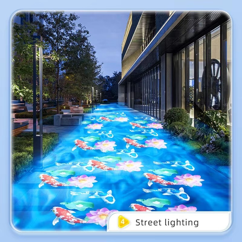 Dual-Head Combination Projector Gobo Light Dynamic Water Wave Ocen Ripple Custom