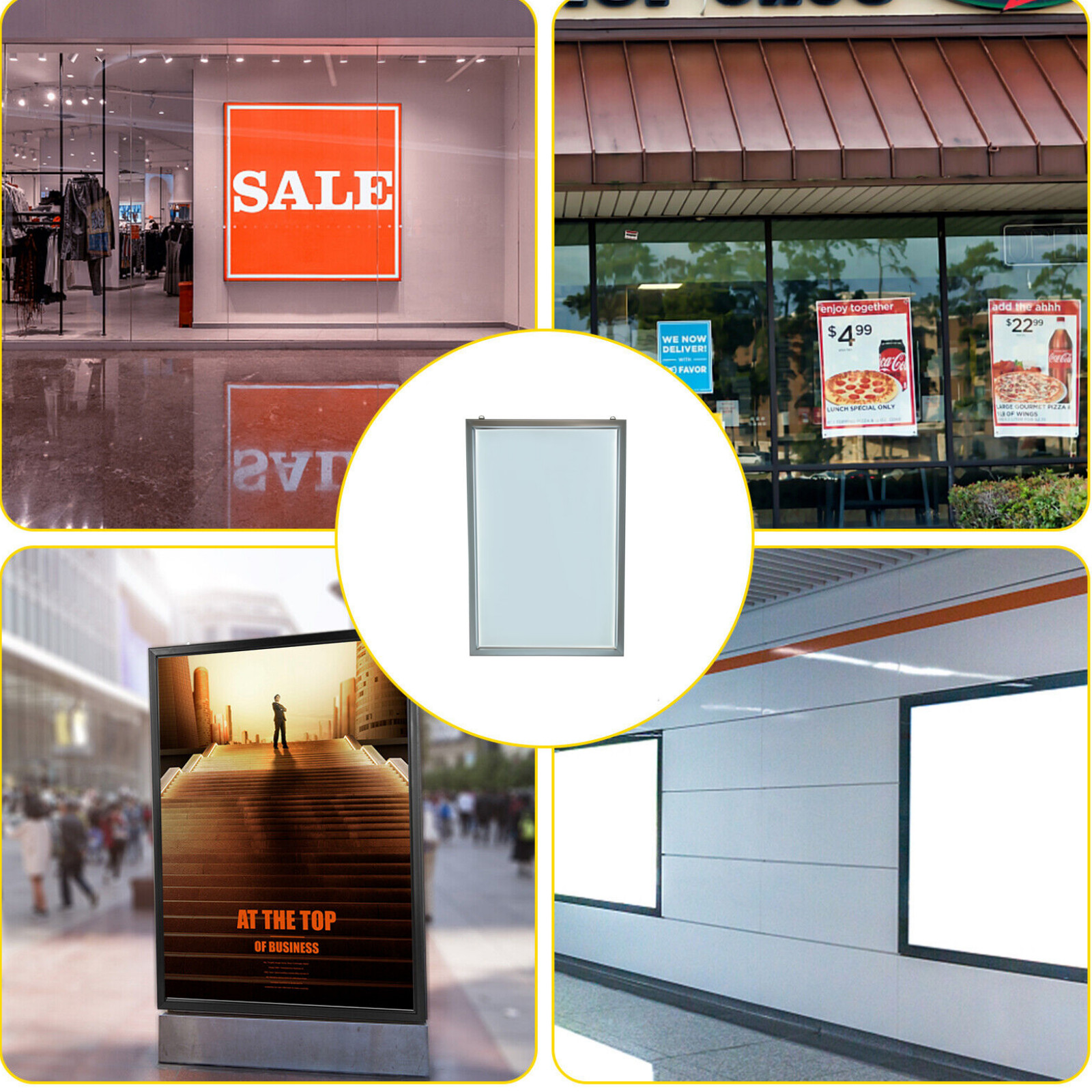 18″x24″ LED Backlit Movie Poster Art Picture Frame Light Box Advertising Display