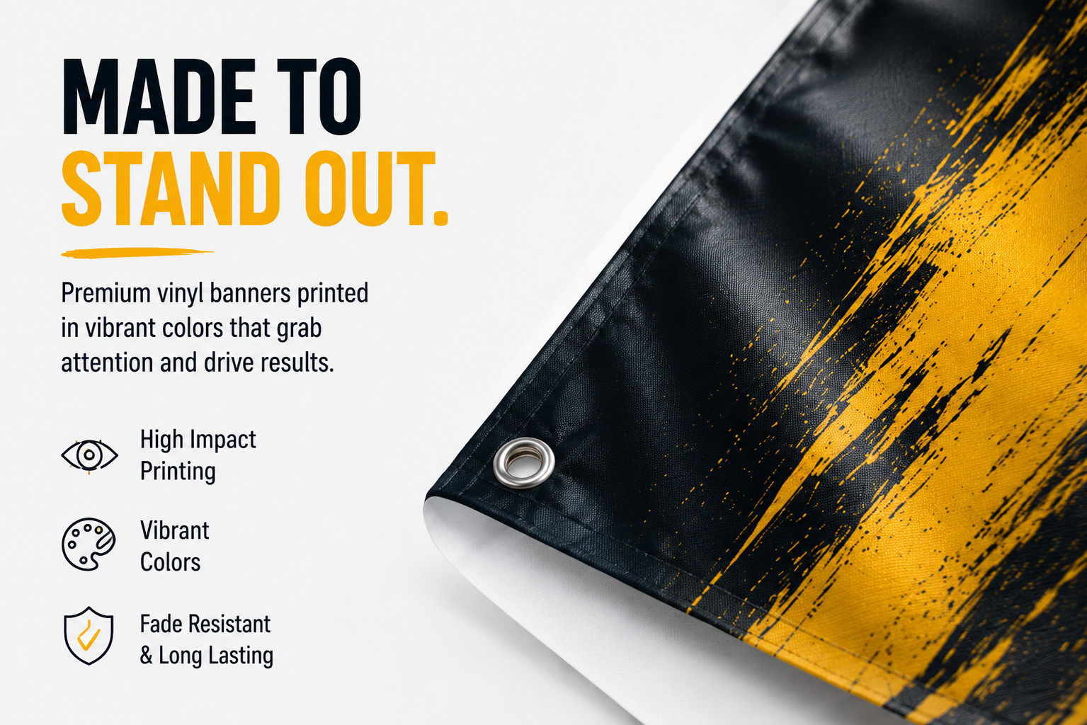 Custom Vinyl Banner Waterproof UV Resistant 13oz Heavy Duty Fast Shipping