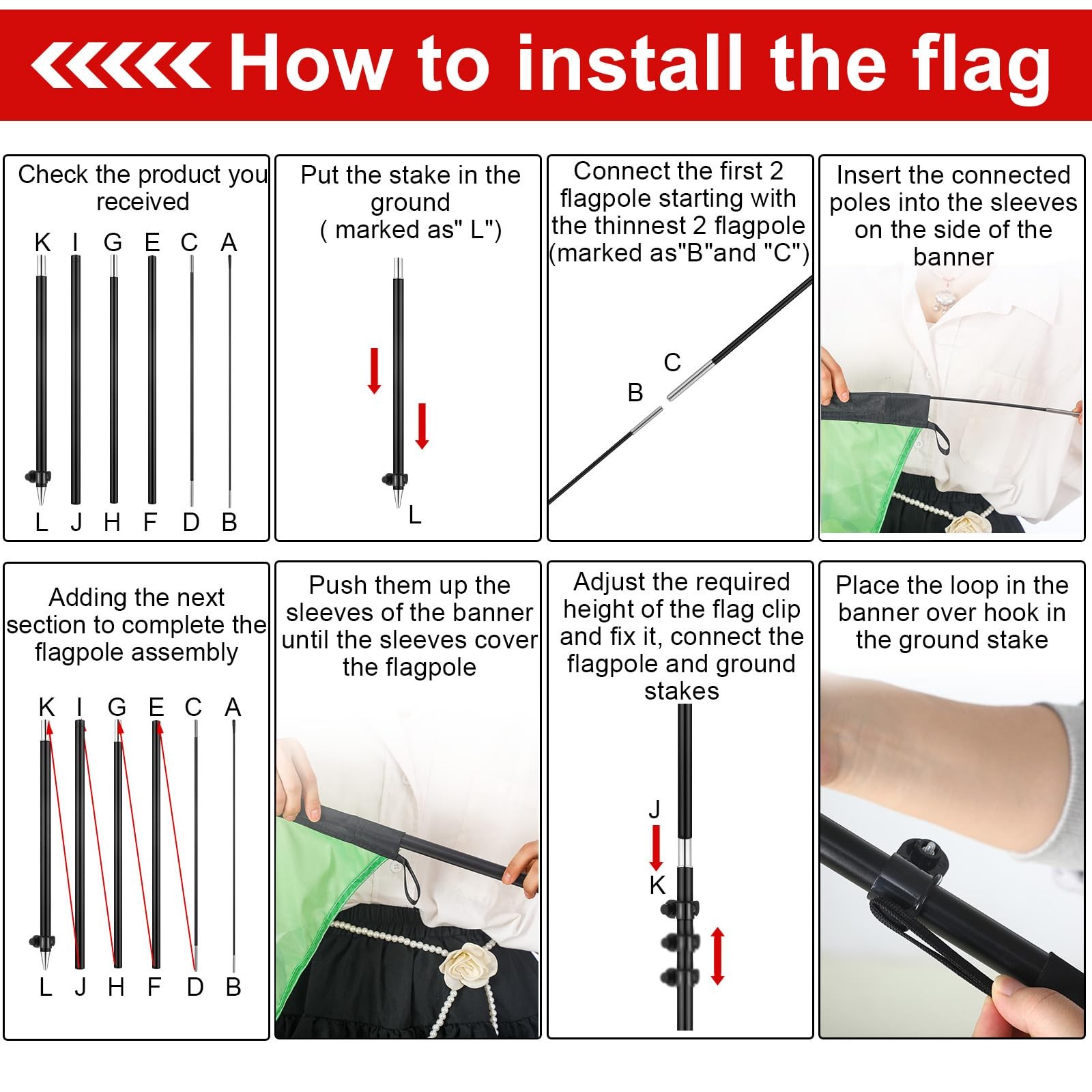 Fanfanwin 2 Set 7 Ft Now Enrolling Day Care Feather Flag Pole Kit And Ground