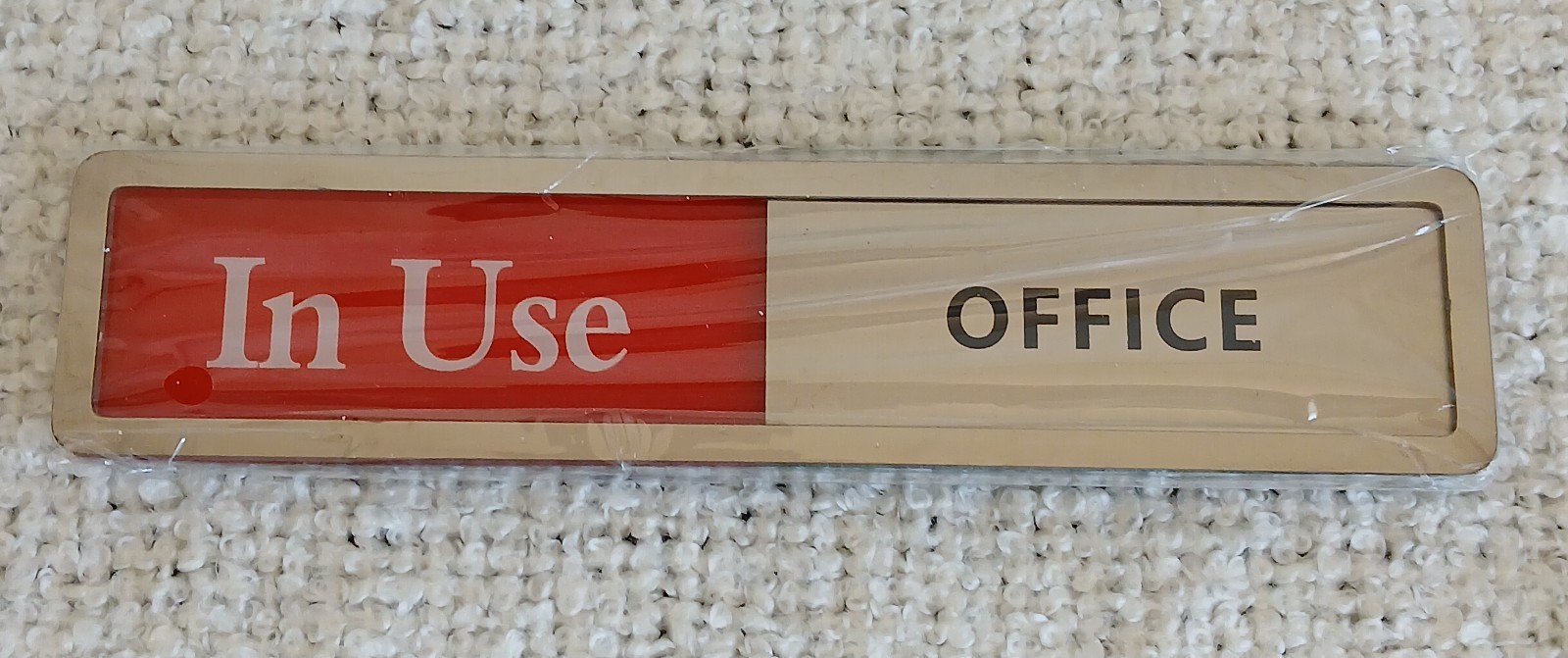 Office Door Signs In Use – Available Sliding Door Logo Metallic 7 x 1.5