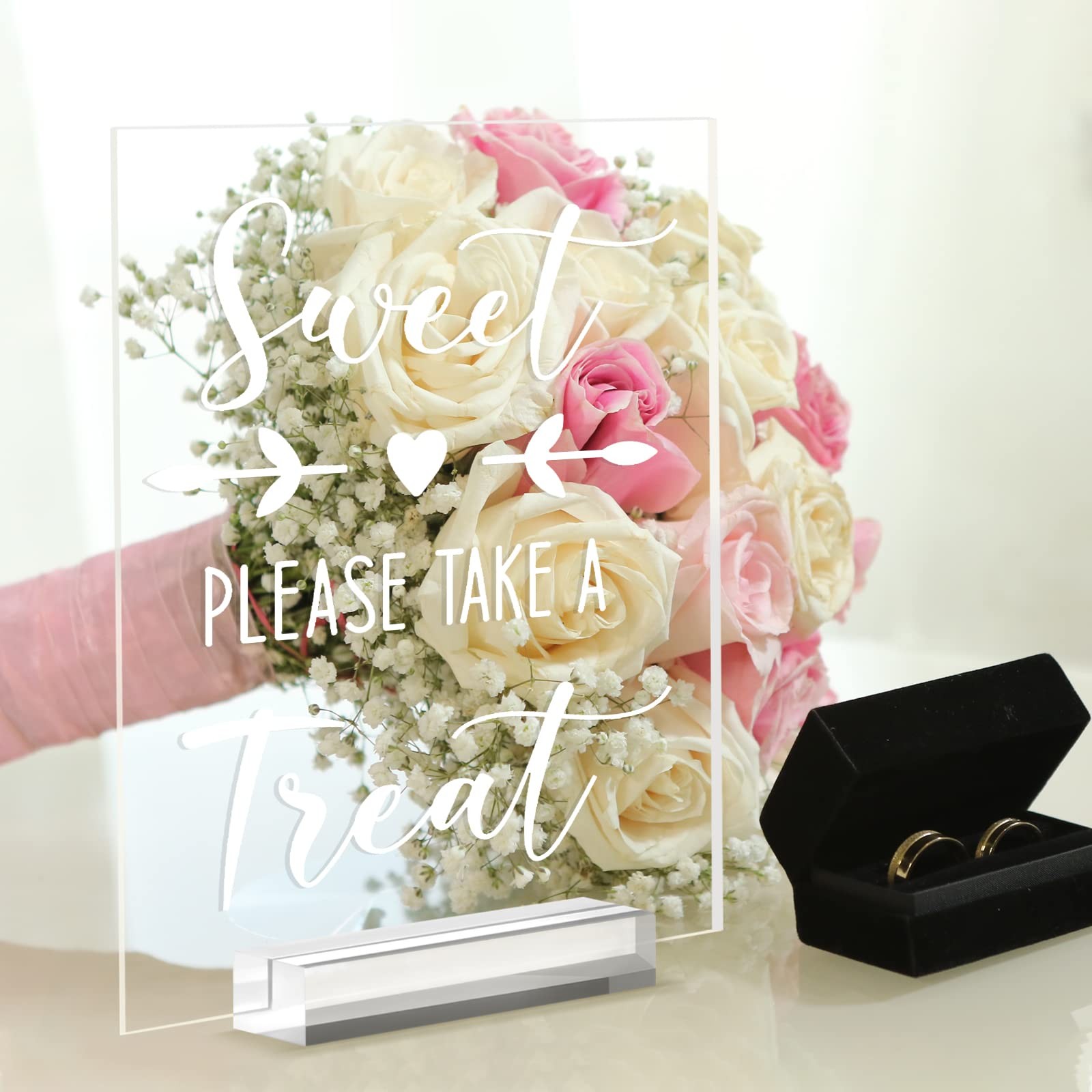6 PCS Clear Blank Acrylic Sign Sheet Stand DIY Wedding Bar Table Signs 8×10 In