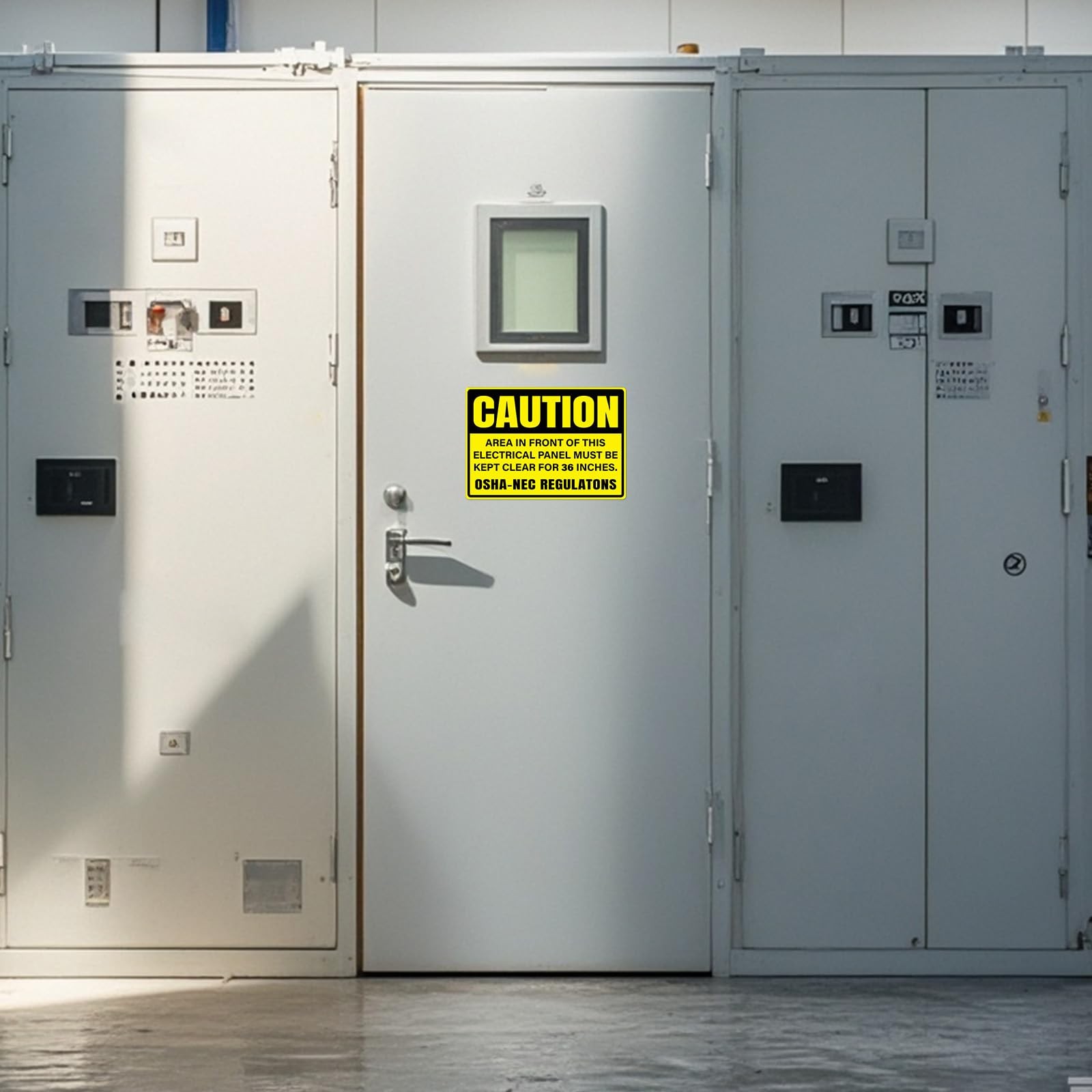 10 Pack Caution Area In Front Of This Electrical Panel Must Be Kept Clear For…