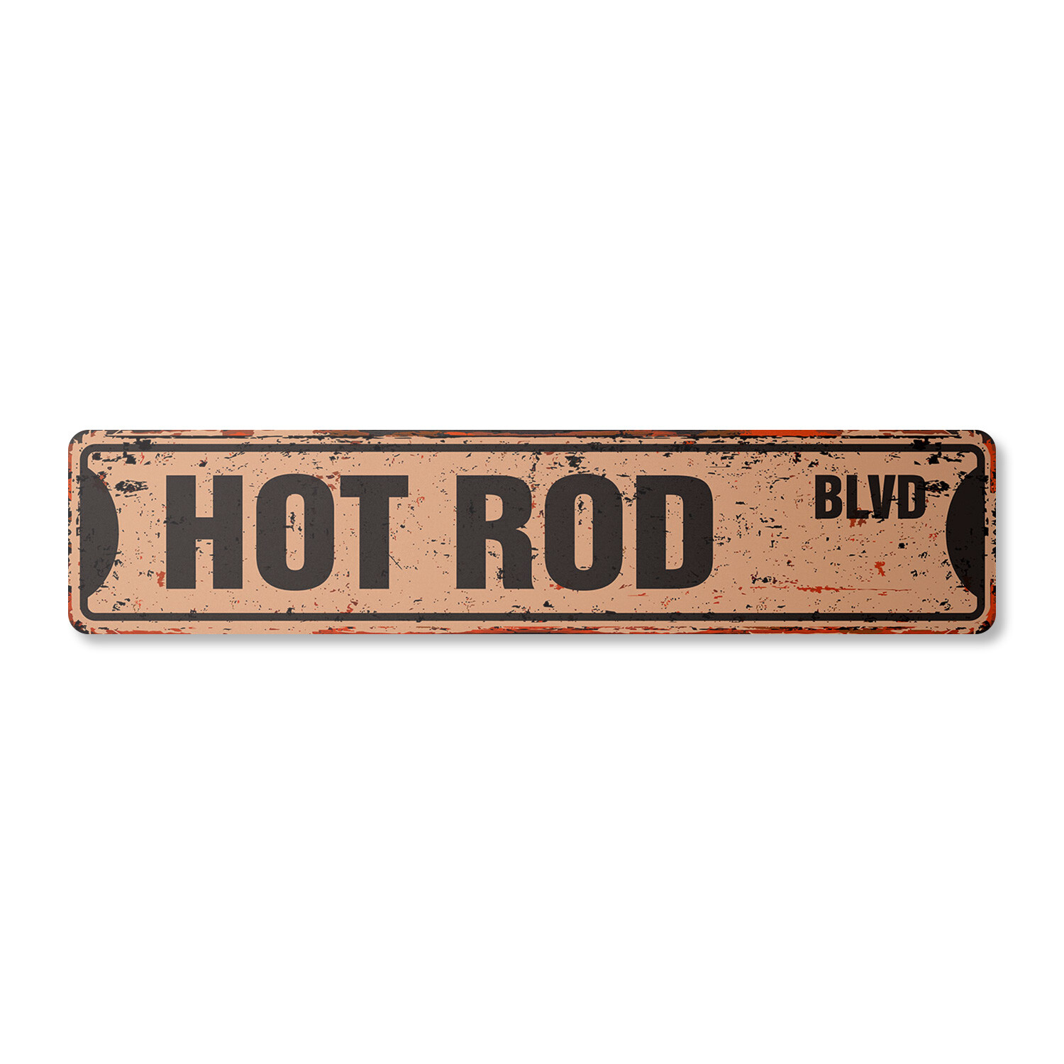 HOT ROD Vintage Street Sign Metal Plastic race car new collector automobile