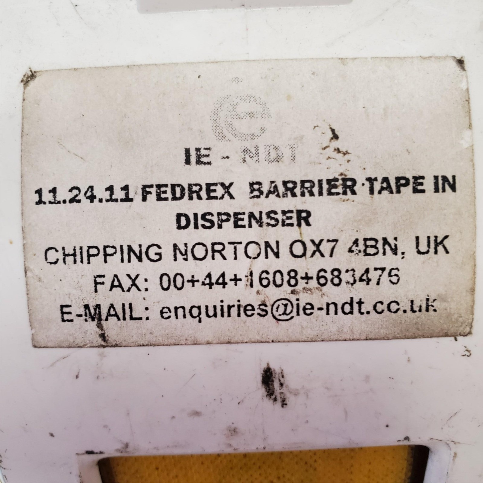 Fedrex X-Ray Radiation Barrier Tape with Dispenser White #1 LOT-664